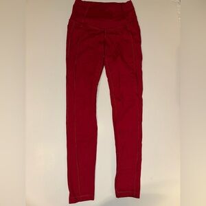 Victoria’s Secret Knockout Tight Leggings Women’s Small Pink Red Pockets